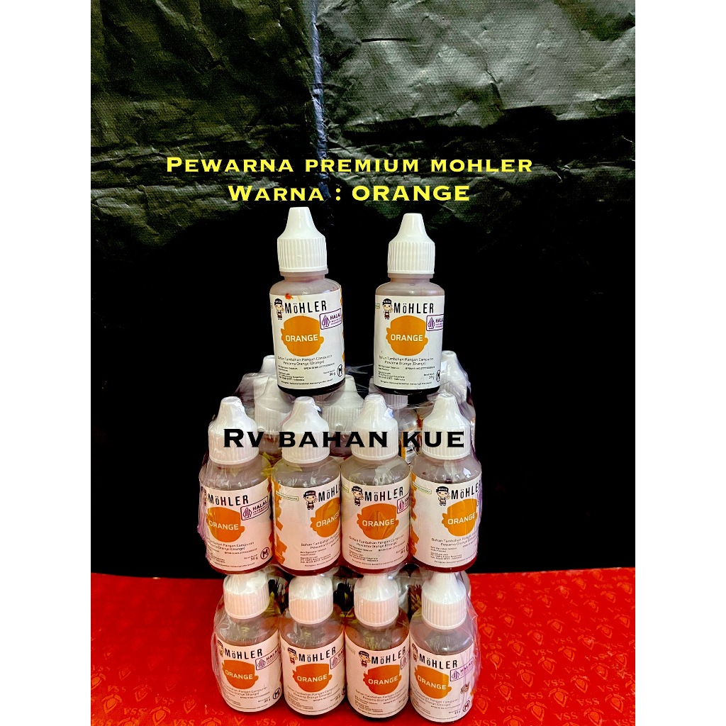 Pewarna Orange/JINGGA Pewarna Makanan Orange/Warna Oranye CAP MOHLER