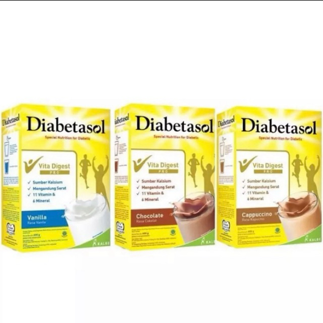 

Diabetasol Susu Nutrisi Diabetes 300 500gr Coklat Vanila Dan Capucino