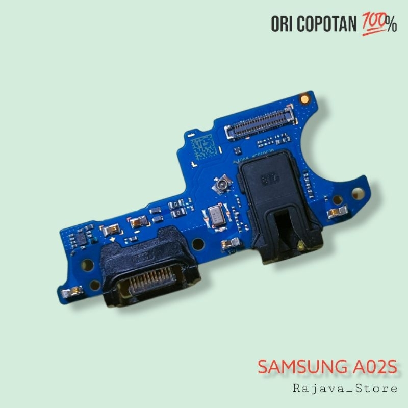 Board papan konektor cas headset Samsung a02s ori original cabutan copotan asli garansi normal