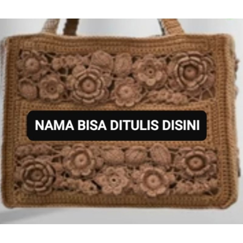 TAS RAJUT BUNGA HANDMADE PREMIUM IMPOR QUALITY KOREA BAG bukan christian dior