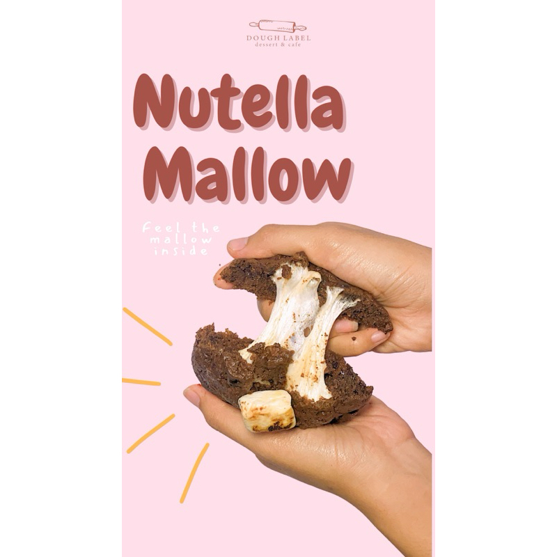 

[doughlabel] Bundle of 3 “Nutella Mallow” 100g/pcs Soft Cookies Super Soft Homemade - Bisa Kirim ke luar kota