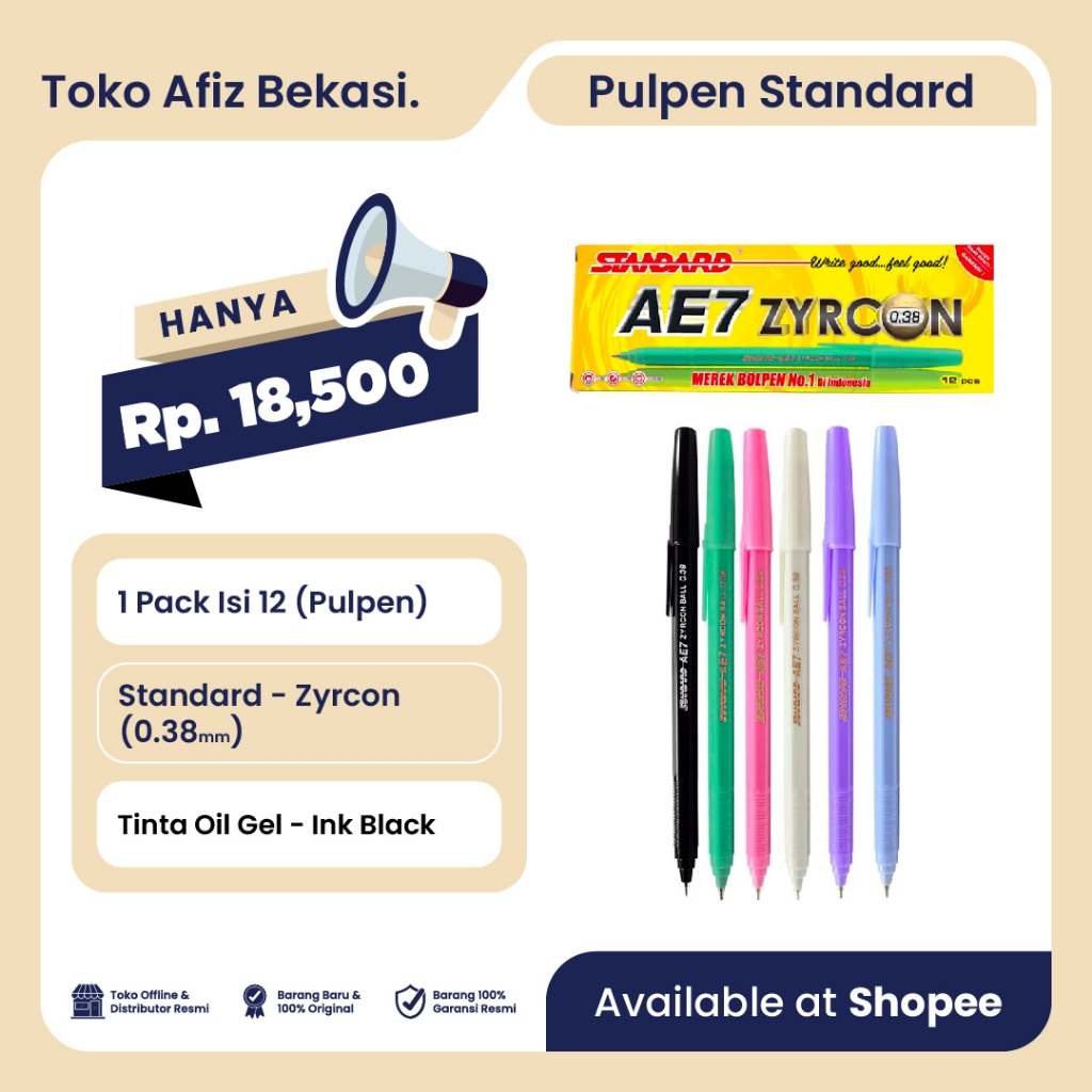 

Pen / Bulpen Standard AE7 Zyrcon - 1 Pack