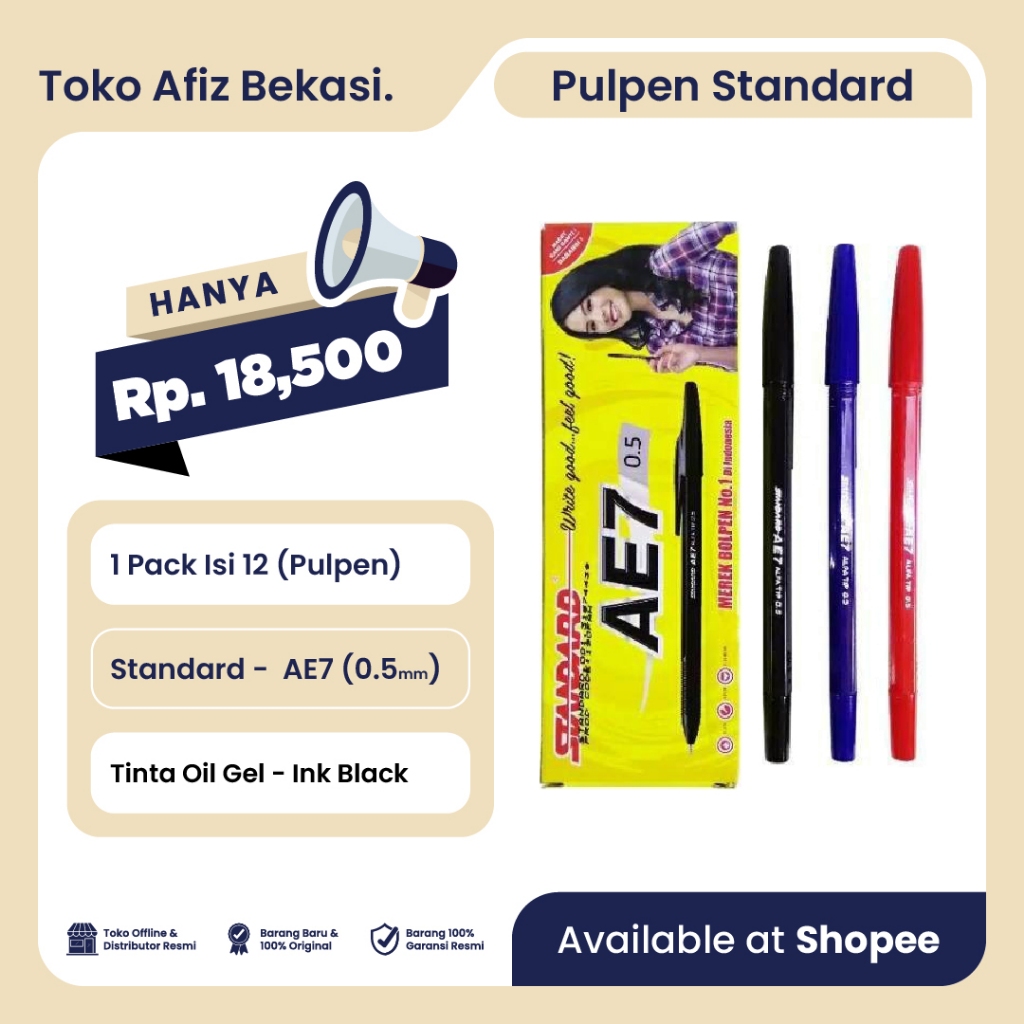 

Pen / Bulpen Standard AE7 - 1 Pack