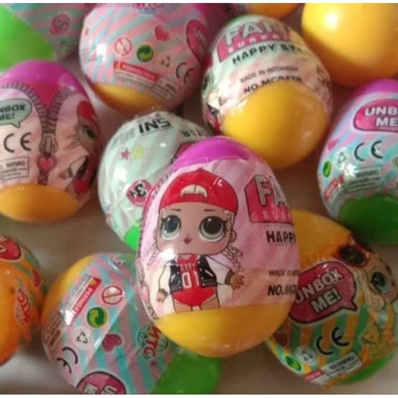 20 Pcs Mainan Anak Telur Hadiah/Mainan Jadul LOL