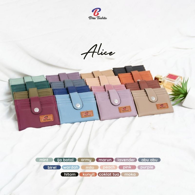 TAS INOE 27 ALICE DOMPET KARTU LIPAT  BY BIRU TSABITA