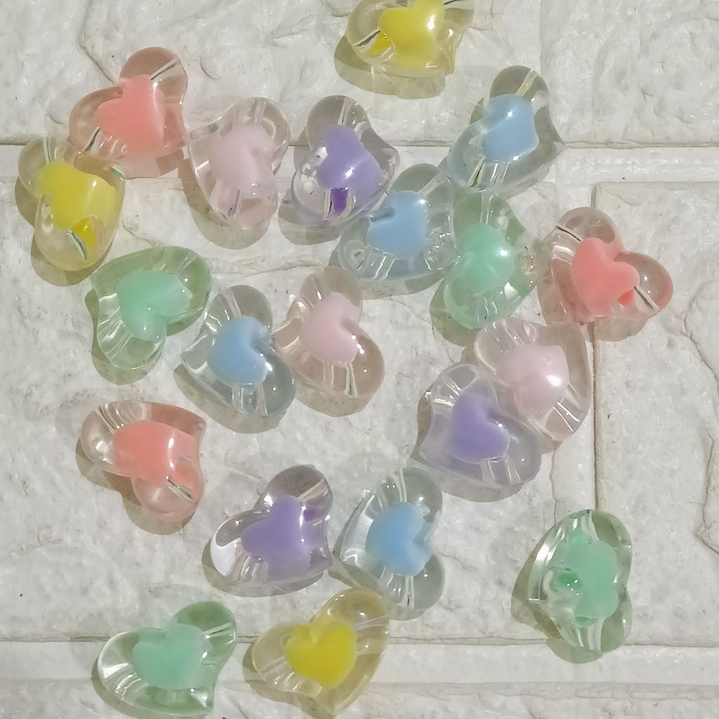 Mote Isi Love Besar isi 12biji