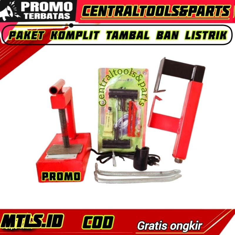 [POMO TERBATAS] ALAT Tambal Ban elektrik/listrik SEPAKET KOMPLIT alat tambal ban motor non timer
