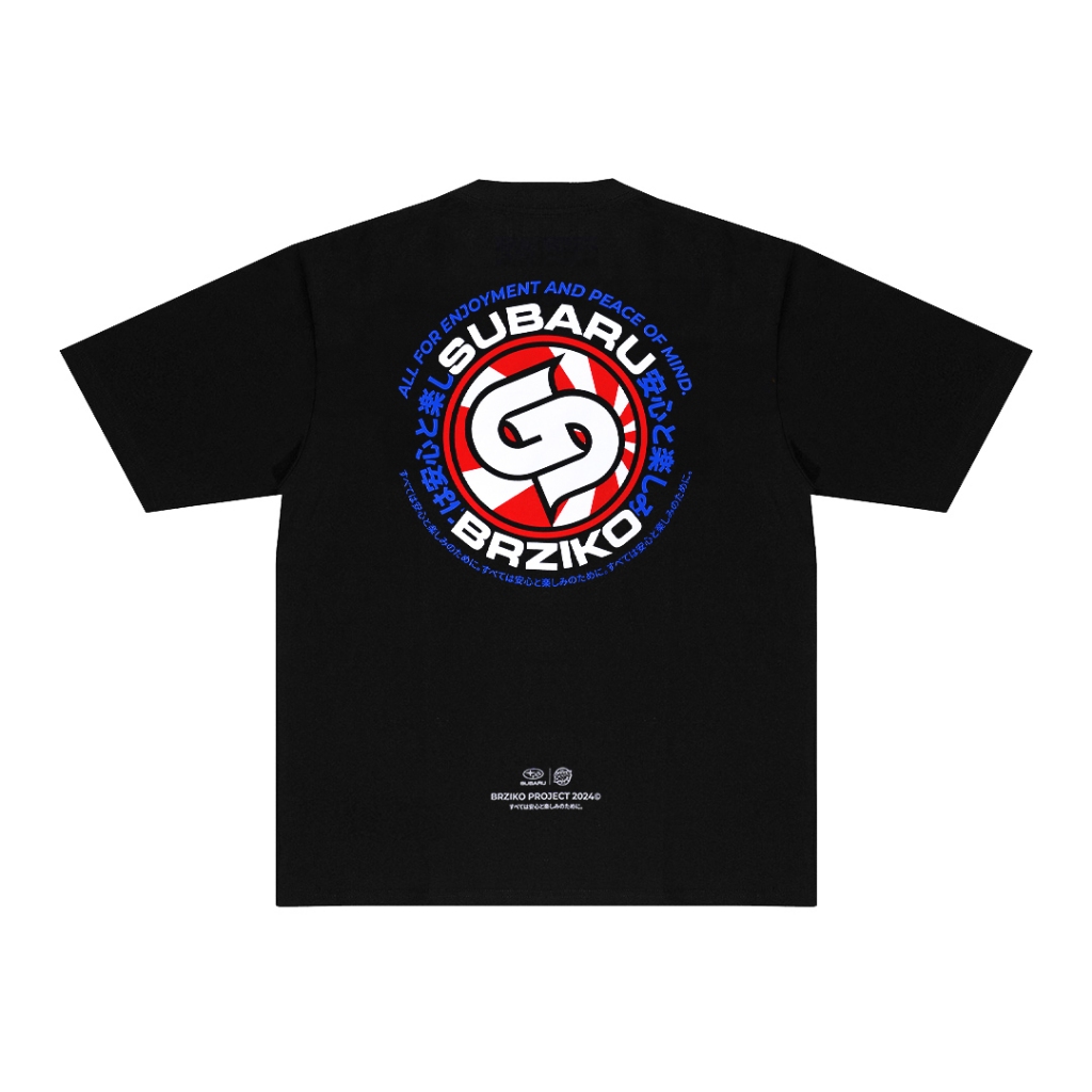 Garasi Drift X Subaru T-Shirt BRZiko Nihon Black