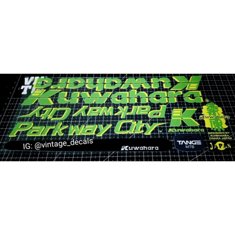 sticker decals replacement Kuwahara Parkway city
