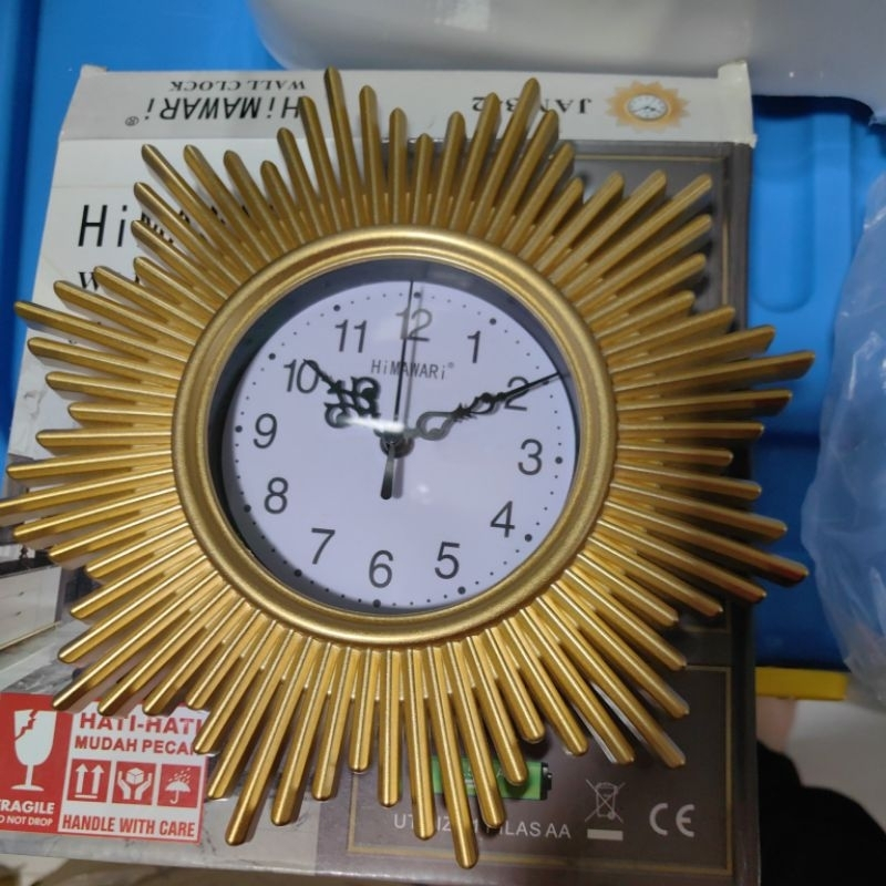 Jam Dinding Aesthetic HIMAWARI / Hinomaru Wall Clock JAM60 69 342