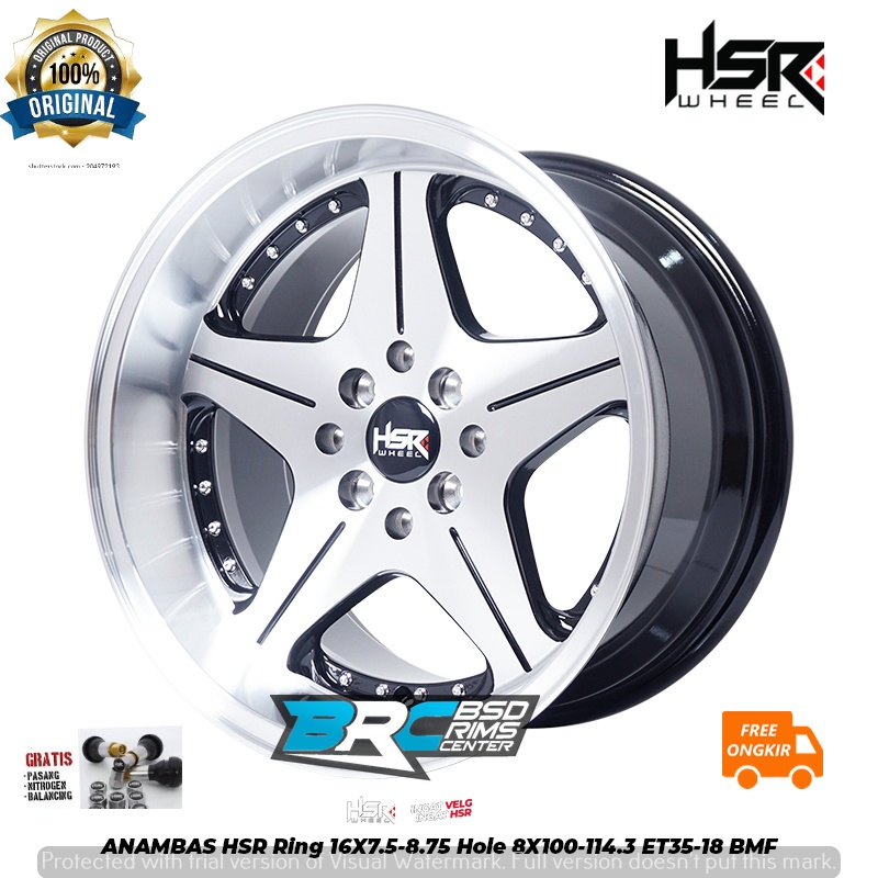 VELG VARIASI MODEL CELONG BELANG HSR ANAMBAS RING 16 LEBAR DEPAN 7,5 LEBAR BELAKNG 8,5 ET3518