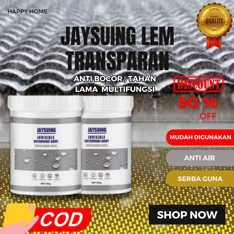 Lem Anti Bocor Super Kuat Tahan Air Untuk Tembok Atap Rumah Transparan Waterproof GLUE SEALANT Pelap