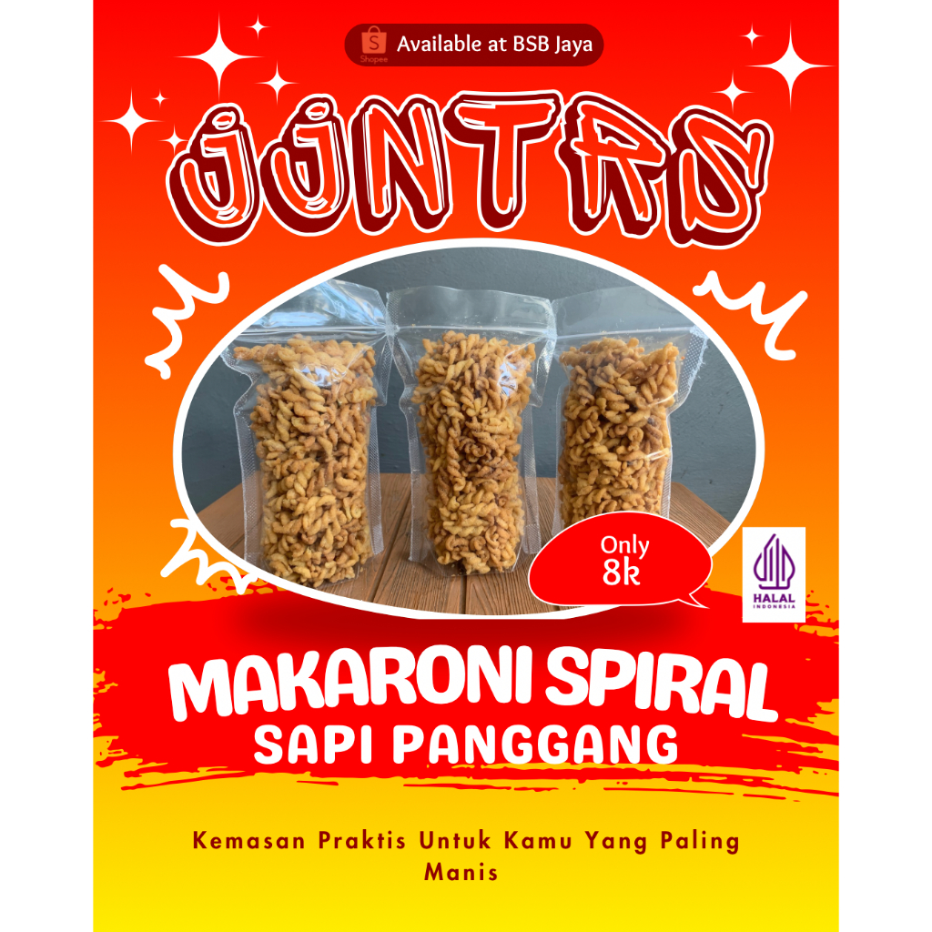 

MAKARONI SPIRAL SAPI PANGGANG SKENA CAMILAN VIRAL | MAKARONI PEDAS DAUN JERUK