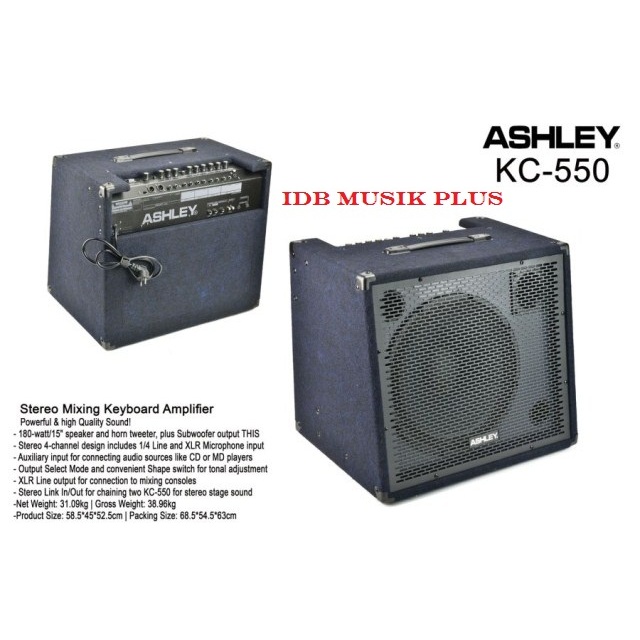 Ampli Keyboard 15" Ashley KC550 KC 550 Original