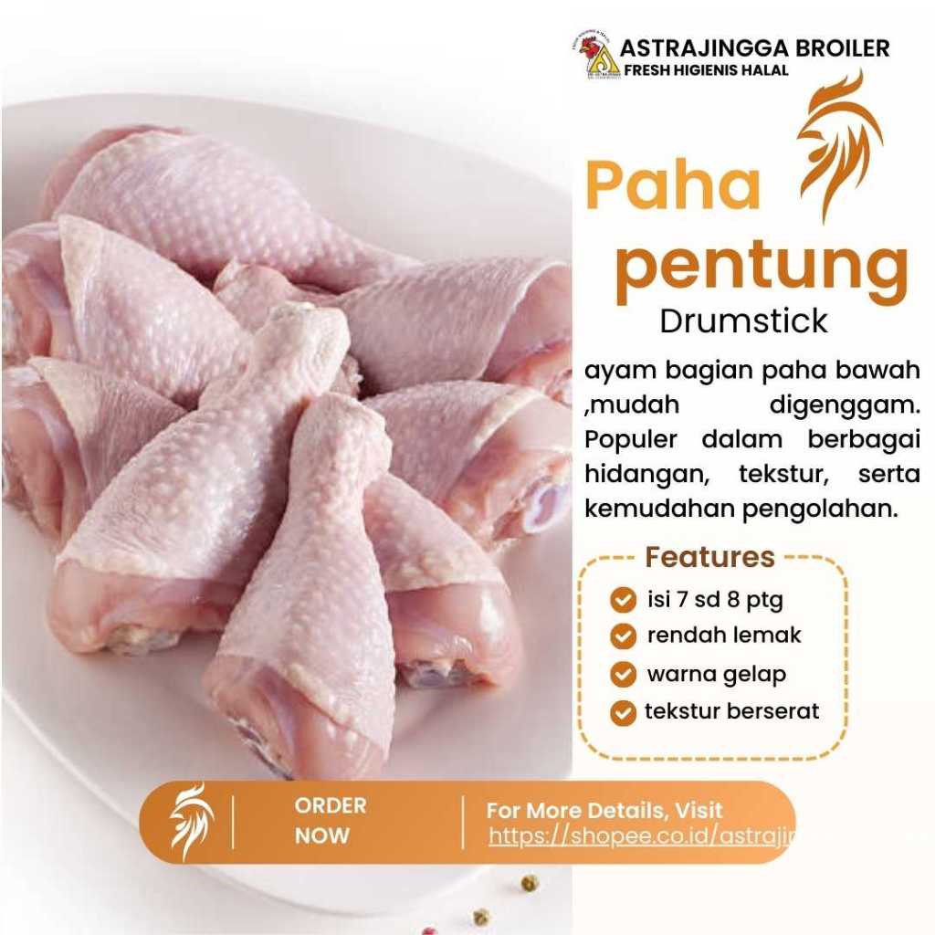 

Paha pentung drumstick isi 6 - 10 potong 1kg astrajingga broiler