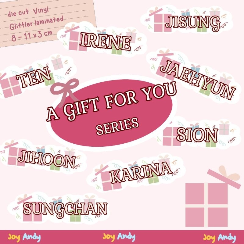 

A Gift For You Name Sticker by JOYANDY (NCT)