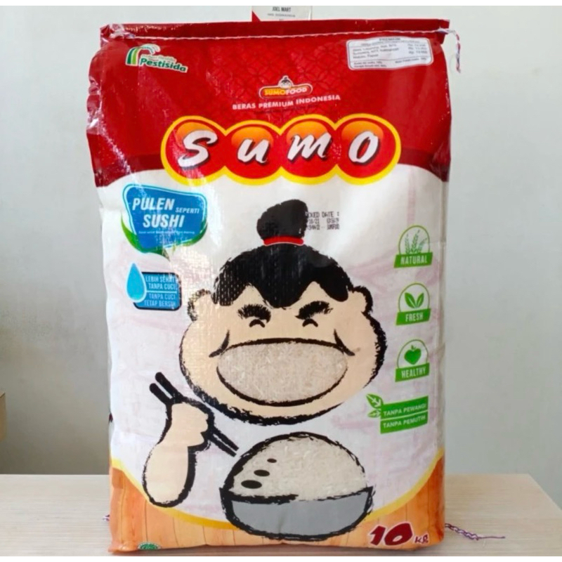 

Beras sumo 10kg premium merah