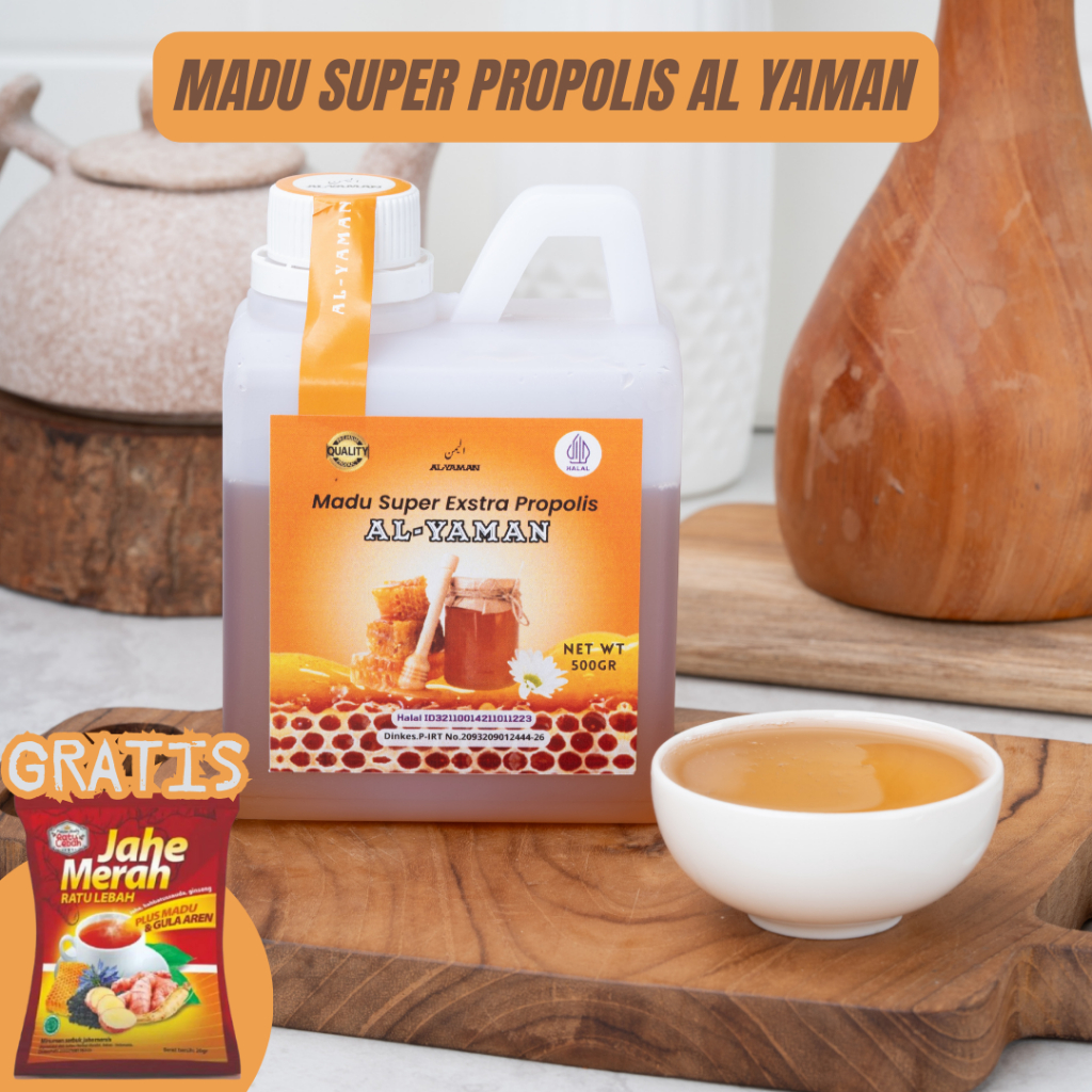 

Al-Yaman - Madu Super Ekstra Propolis 500gram