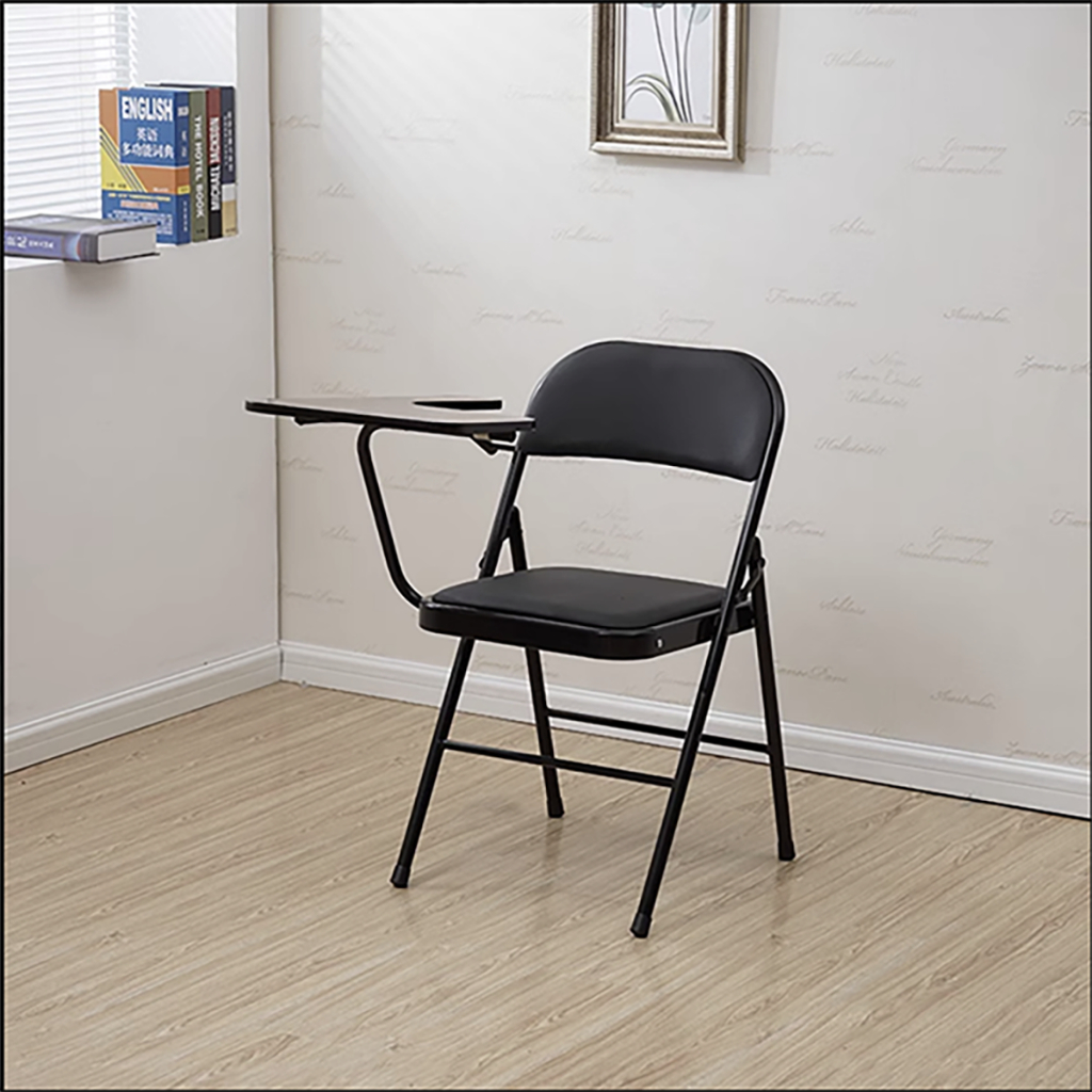 Kursi kuliah hitam , kursi lipat belajar , kursi kampus , kursi lipat simple kursi
