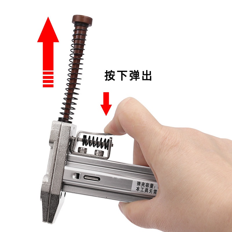 Manual Nailer Steel Nail Gun SEMI Automatic Needle Tool Mesin Paku Tembak untuk Bangunan PAKU