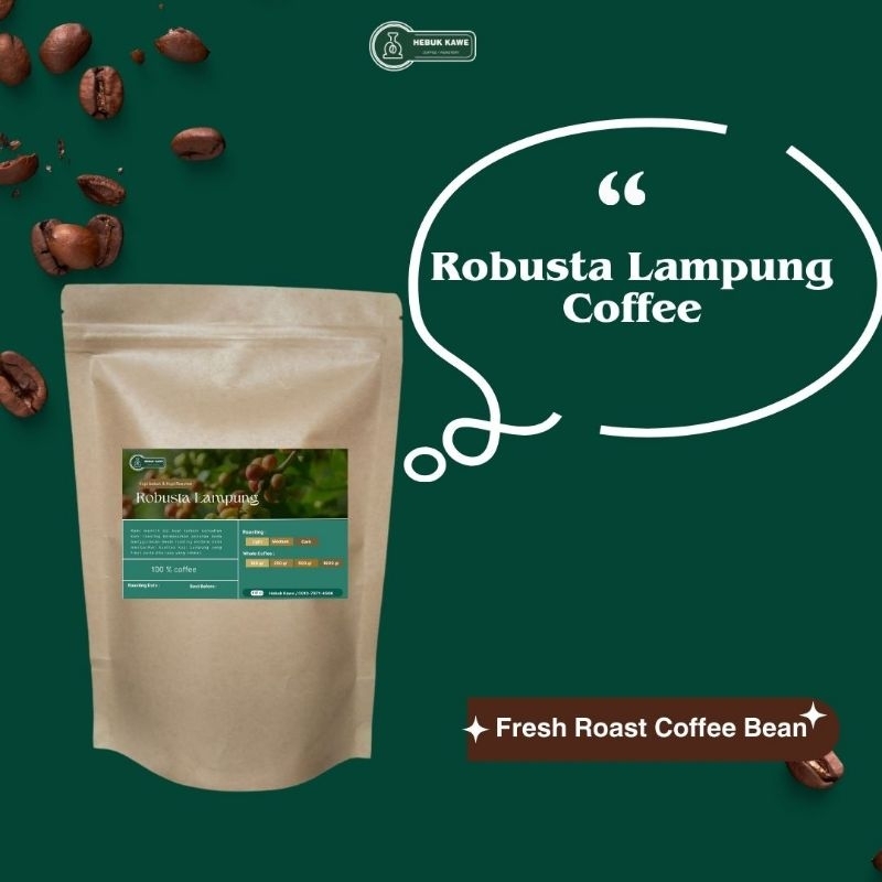 

Biji Kopi Robusta Lampung premium coffe