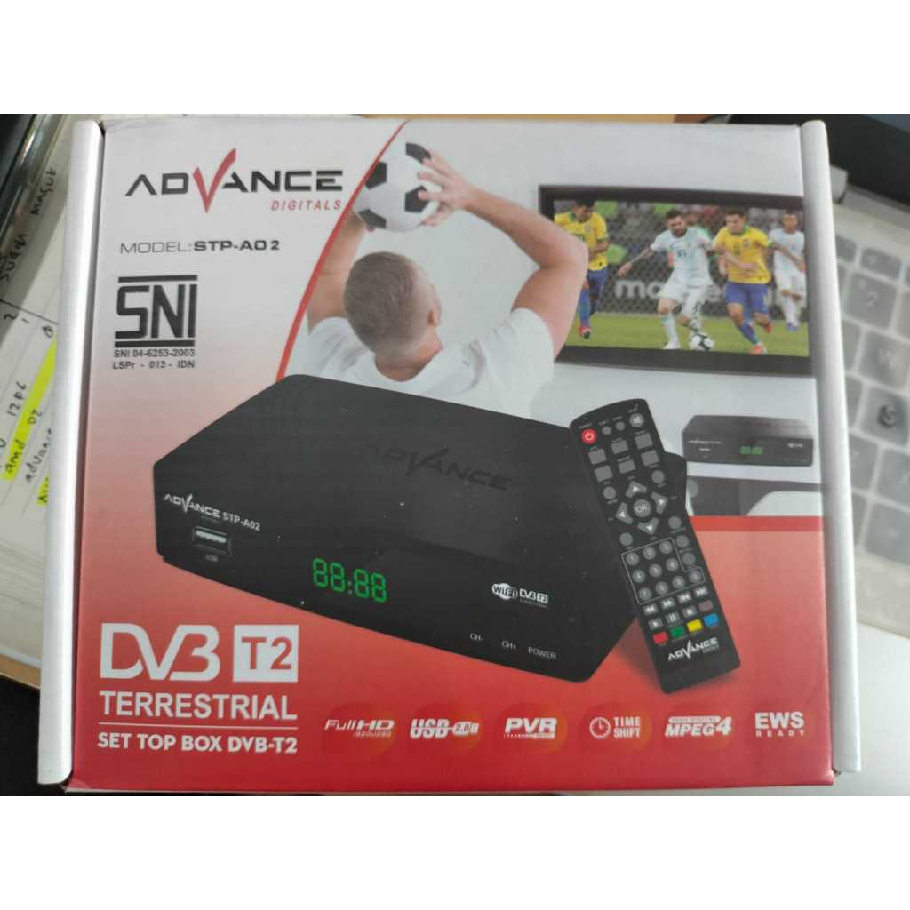 SET TOP BOX TV DIGITAL DVB T2 ADVANCE STP