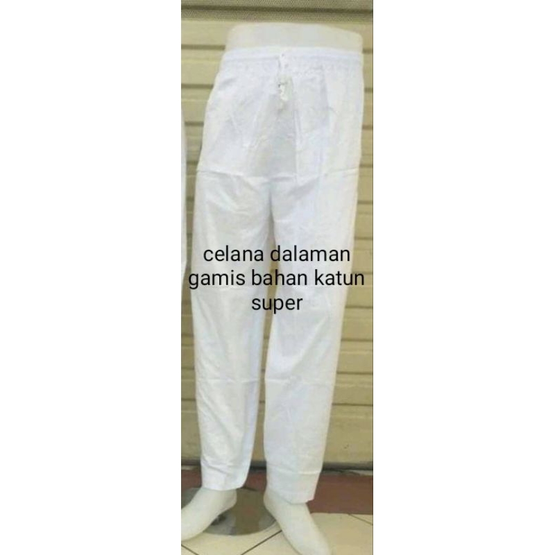Celana dalaman gamis katun super Putih