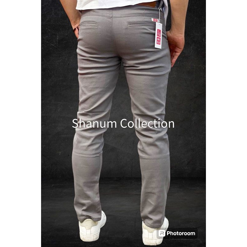 Celana Pria Uniqlo Slimfit |  Celana Panjang Chinos Pria Uniqlo Terbaru | Celana Kerja Pria Kekinian