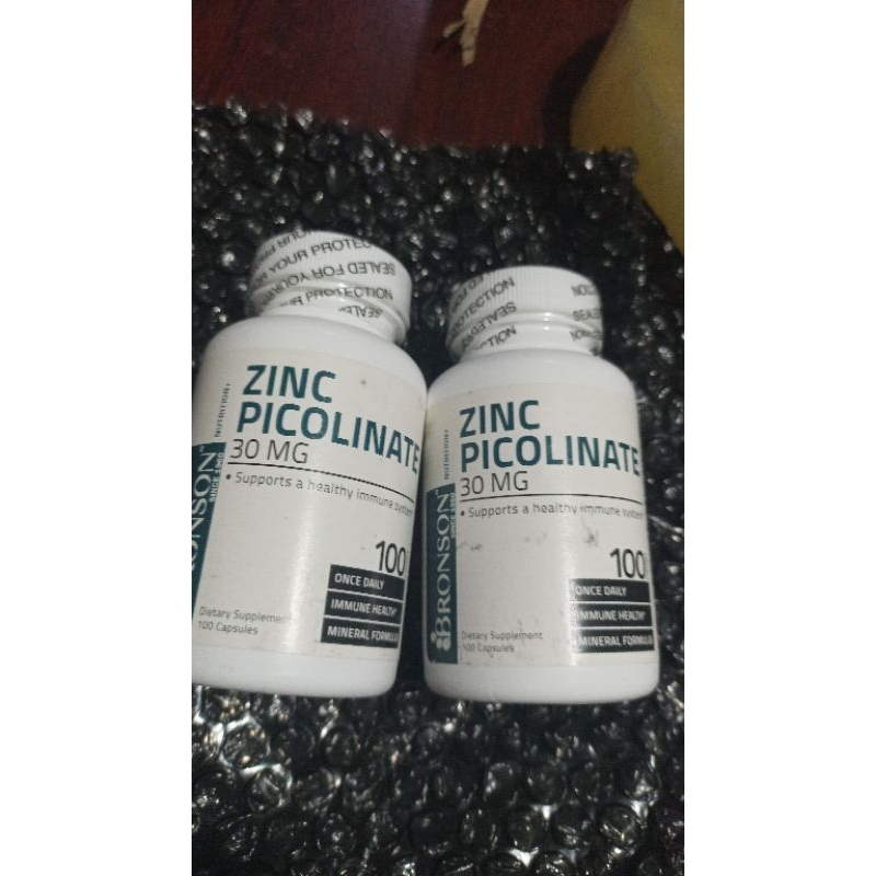 Bronson Zinc 30mg picolinate, 50mg isi 100 support Immune system