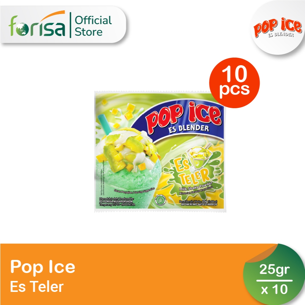 

Pop Ice Milk Shake Powder Es Teler 23 gr 10 Pcs