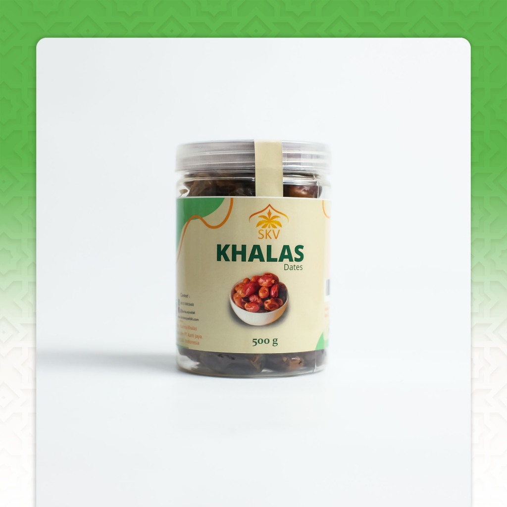 

Arofah Kurma Khalas Toples 500 Gr