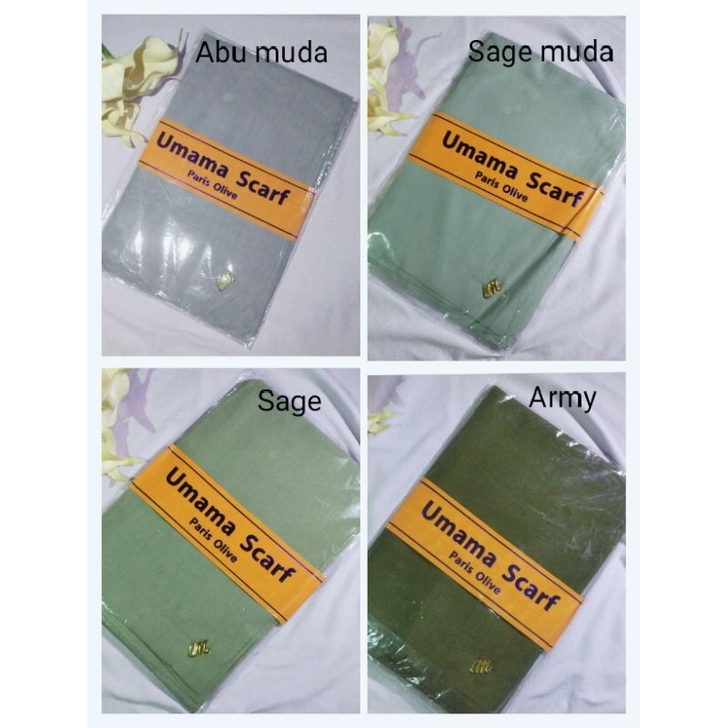 Segi empat Umama Voal Premium Paris Olive LC