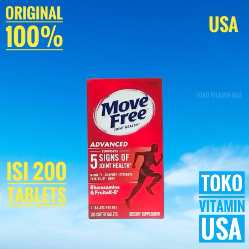 SCHIFF ADVANCED MOVE FREE Glucosamine Chondroitin isi 200