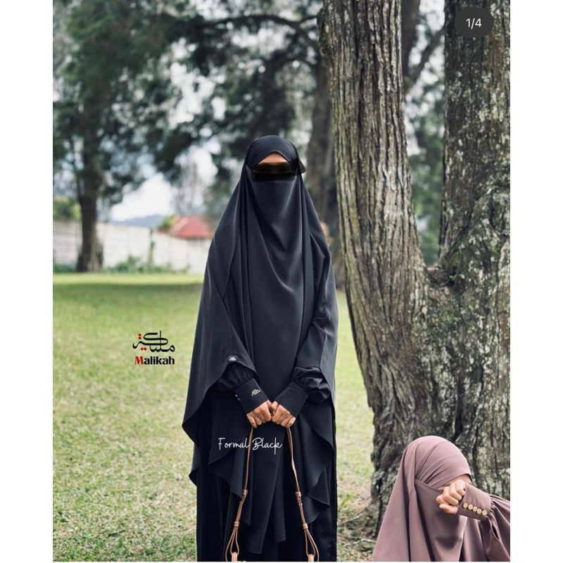 new with tag july set black abaya malikah
