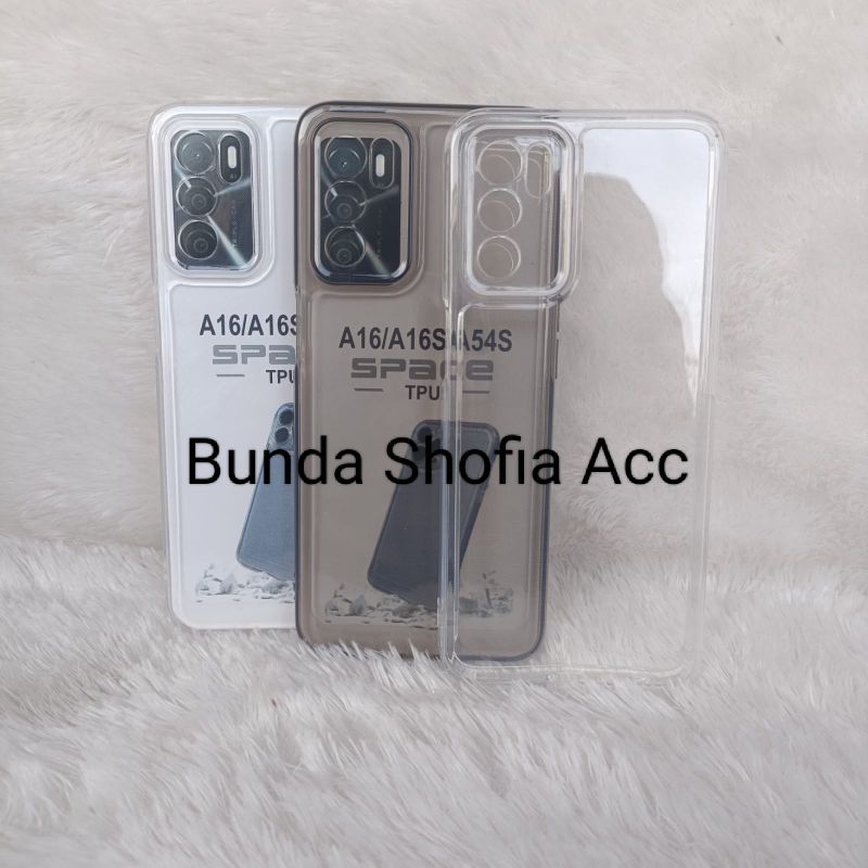 Clear Case Space OPPO A16 Softcase original transparan