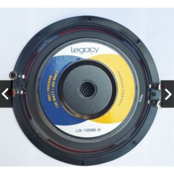 ASLI SPEAKER 10 INCH SUBWOOFER LEGACY LG 1098 300 WATT DOUBLE COIL
