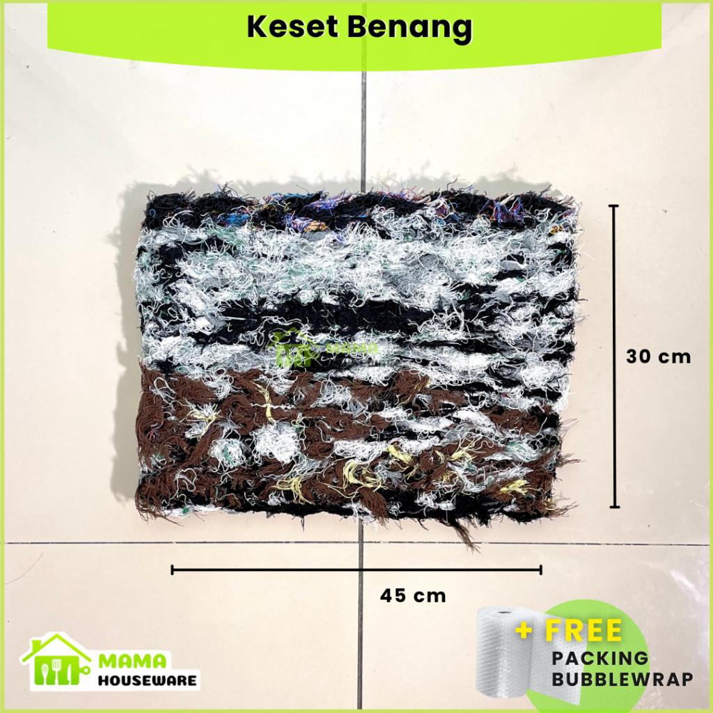 Keset Lantai Benang Halus / Keset Kain Perca / Keset Kain Benang / Keset Kain Tebal Menyerap