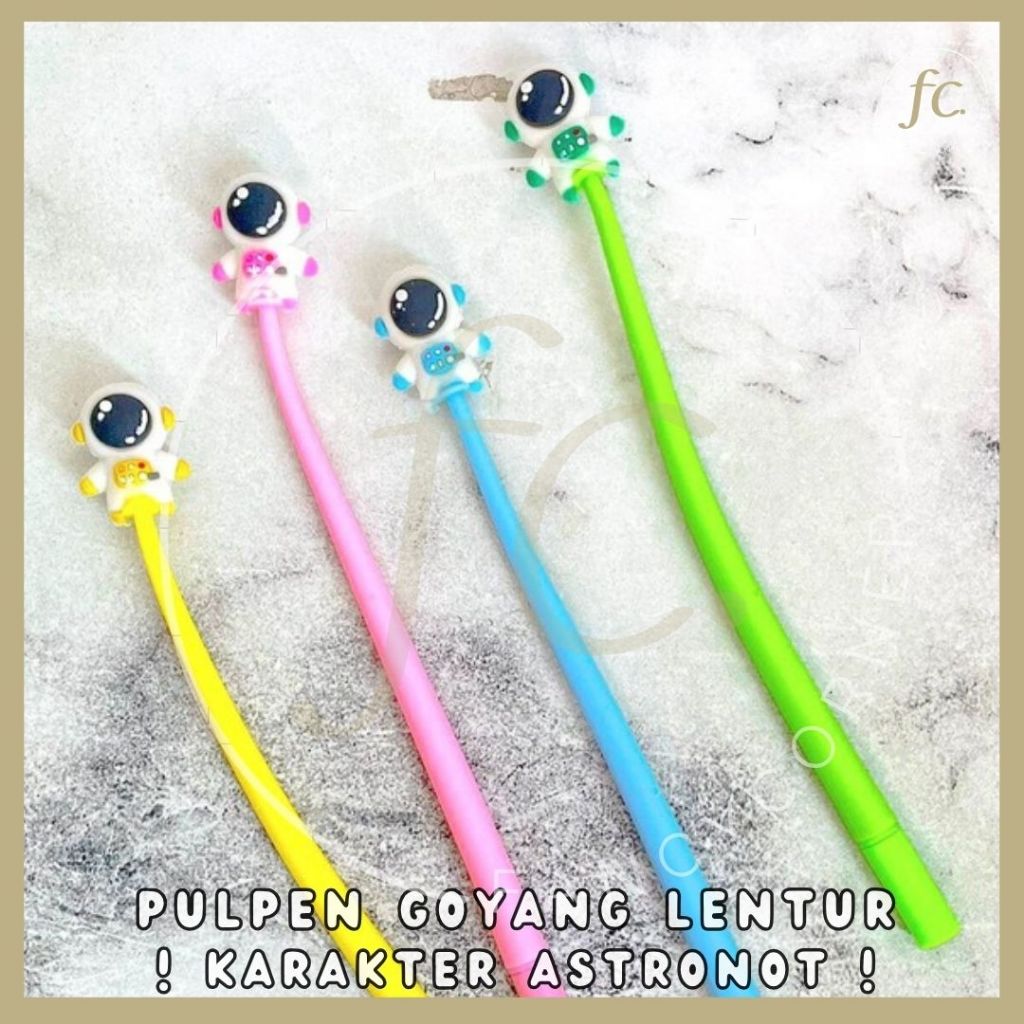 

Pulpen / Pen Doodle Head Elastis Boneka Lucu Lentur Goyang Karakter Kartun Astronot Spaceship Space Astronaut Langit To The Moon Pink Biru Kuning Hijau PGK-1239 Harga Grosir Ready COD
