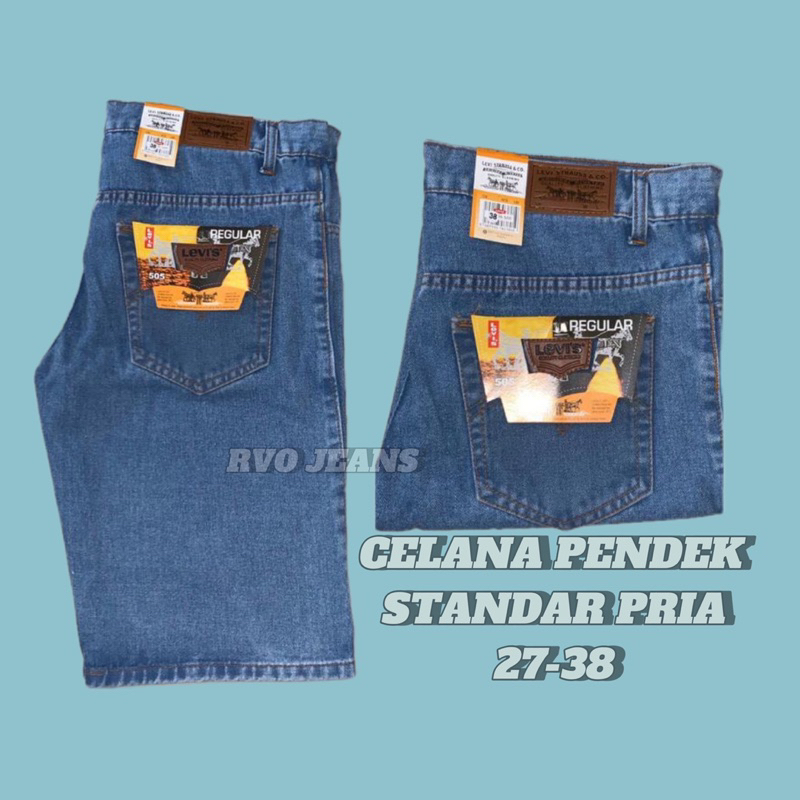 CELANA PENDEK JEANS PRIA SIZE 27-38 JEANS PENDEK COWOK JUMBO