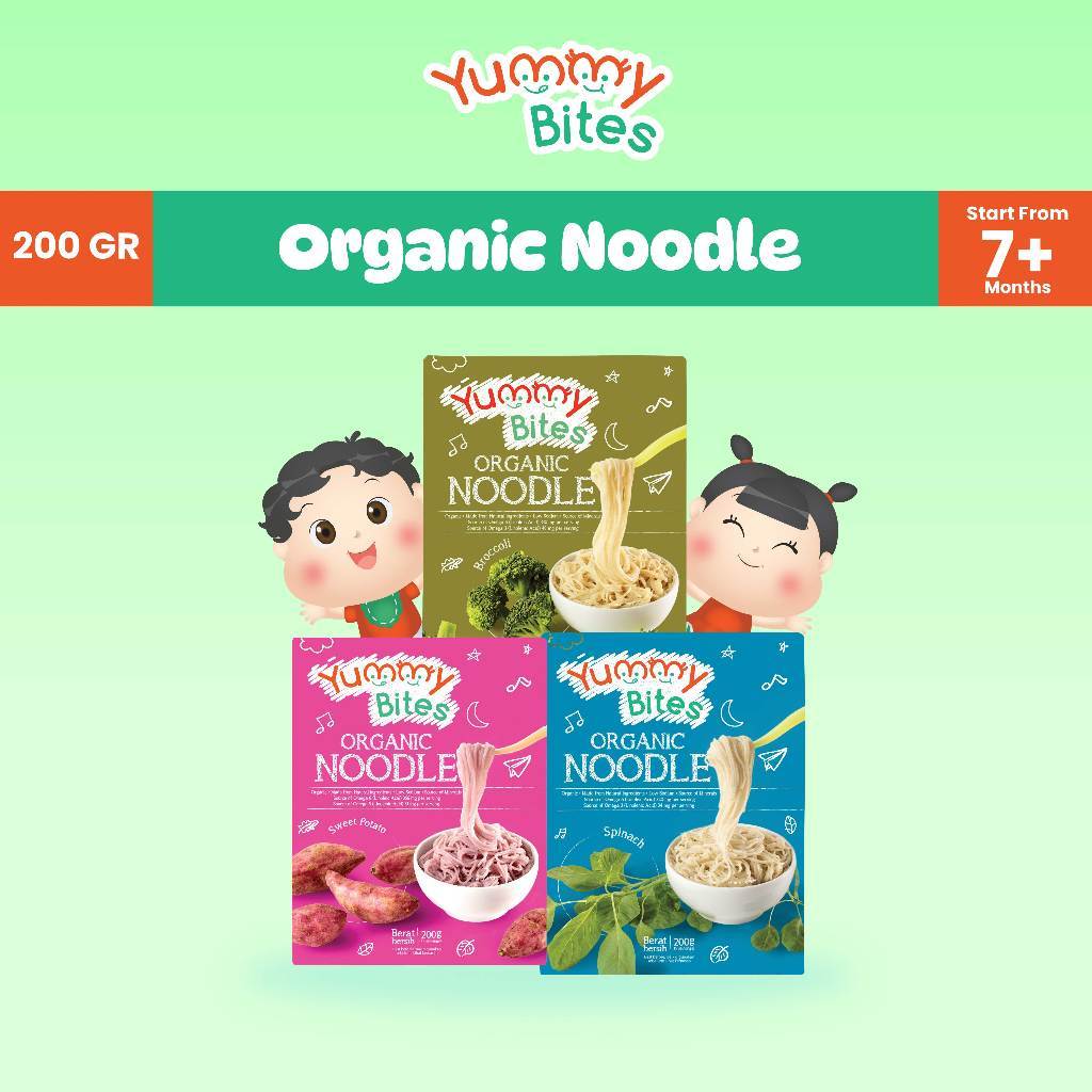 

Yummy Bites Organic Noodle - Mie Sehat Bayi Anak