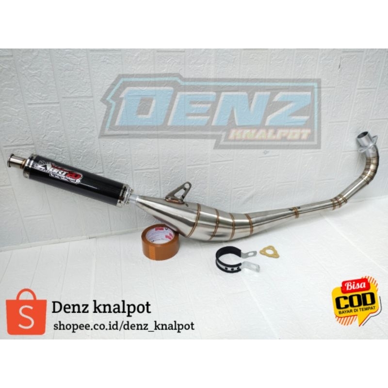 Knalpot Satria 2tak Satria Lumba Carbon Stainless