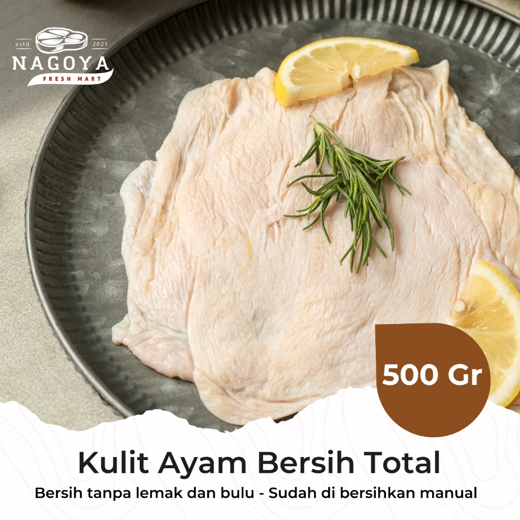 

Kulit Ayam Bersih Total - 500 GR | Tanpa Lemak | Tanpa Bulu