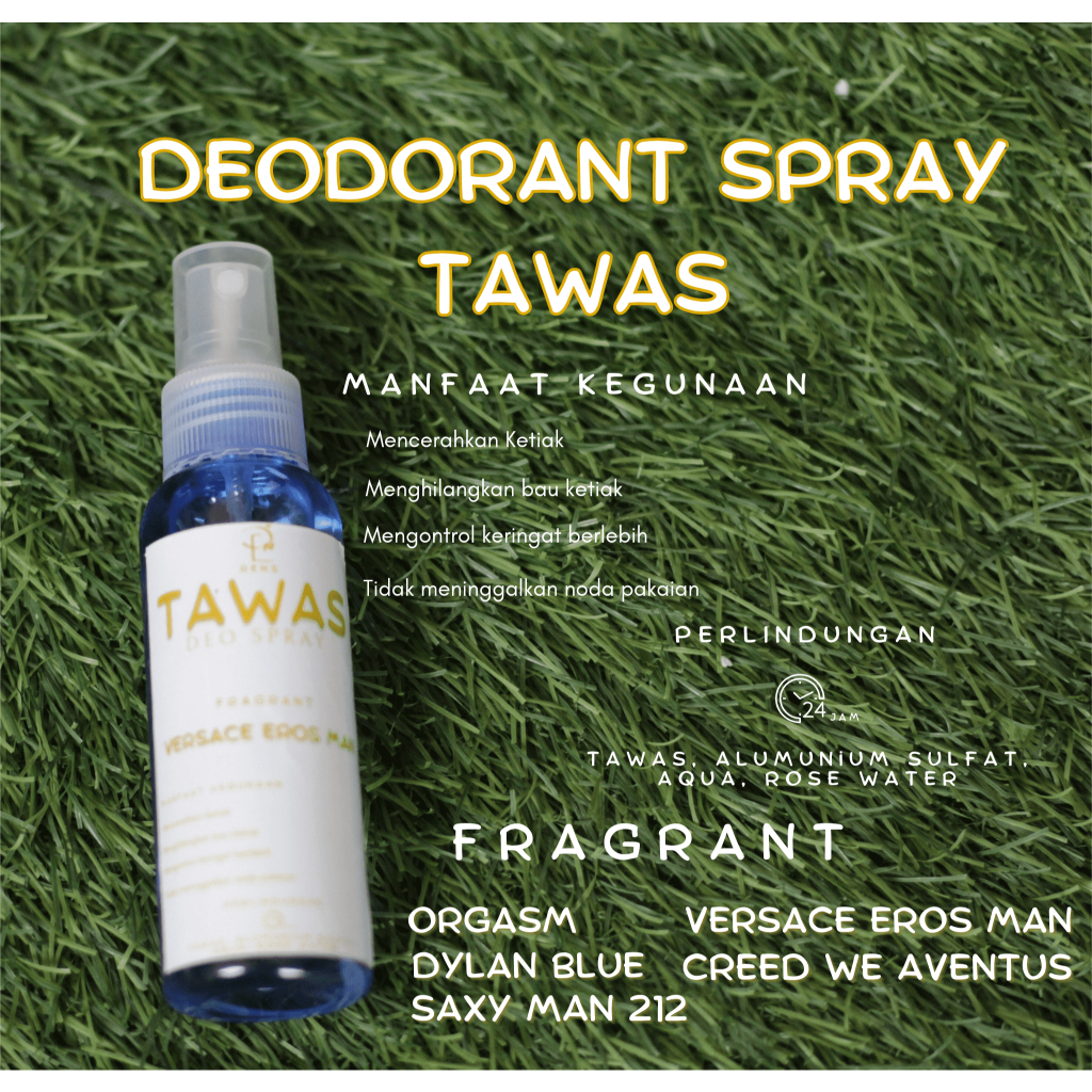 Deodorant Tawas Spray / Natural deodorant spray / Deo Spray / FOR MAN / Penghilang Bau Badan