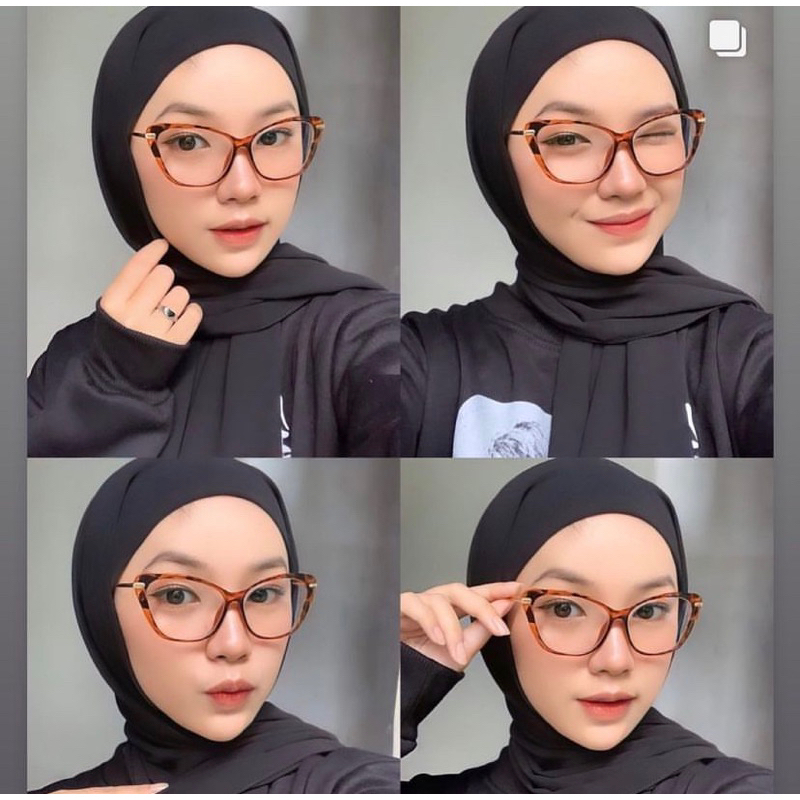 Vascka Eyewear - Frame Bingkai Kacamata Vintage Eyeglasses / Kacamata Semi Cat Eye Kokoh Unisex Wani