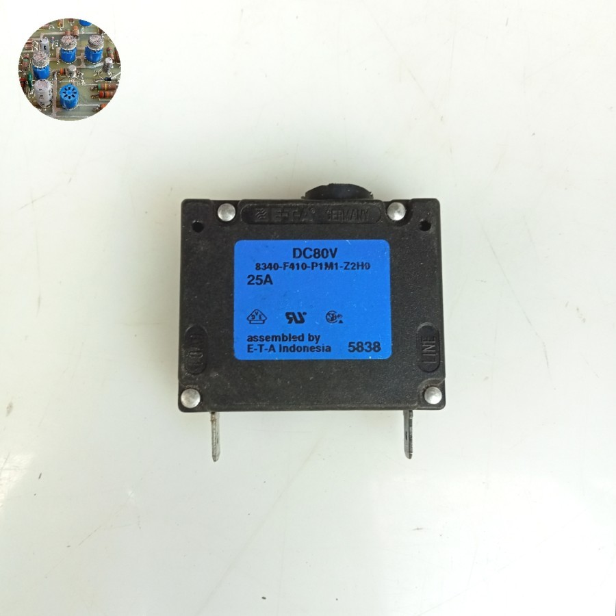 MCB E-T-A 8340-F410-P1M1-Z2H0 / MCB DC 25A 80V