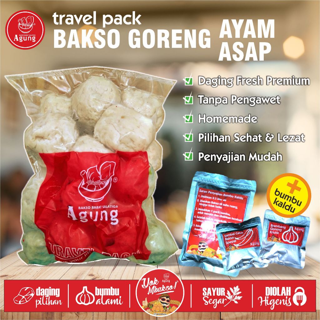 

Travel Pack Frozen Bakso Goreng Ayam Smoked Chicken