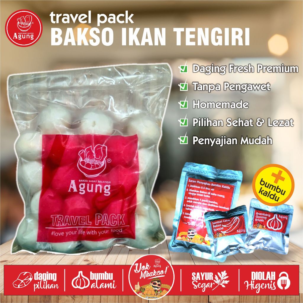 

Travel Pack Frozen Bakso Ikan Tengiri