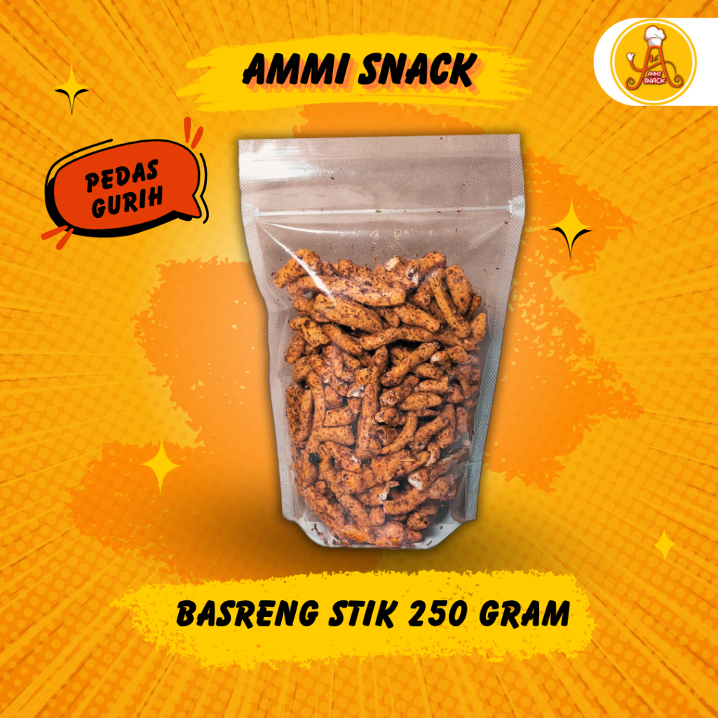 

Basreng Stik Pedas Gurih Garing Renyah Singeunah - 250gr