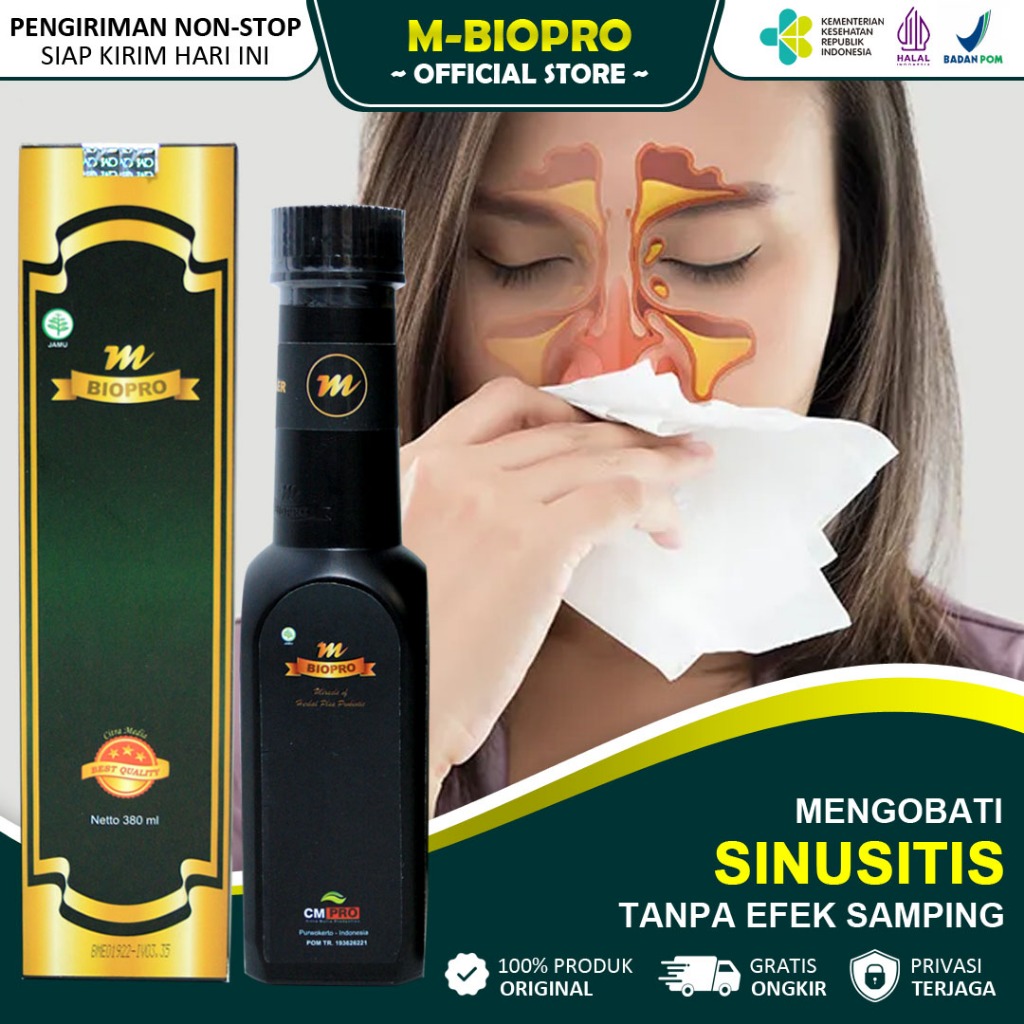 Obat Sinusitis Polip Hidung Paling Ampuh - Pilek Menahun - Rhinitis Alergi - Hidung Bau -  Mbiopro