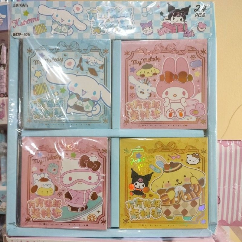 

1 BOX BUKU STICKER SANRIO MEWAH ISI 24